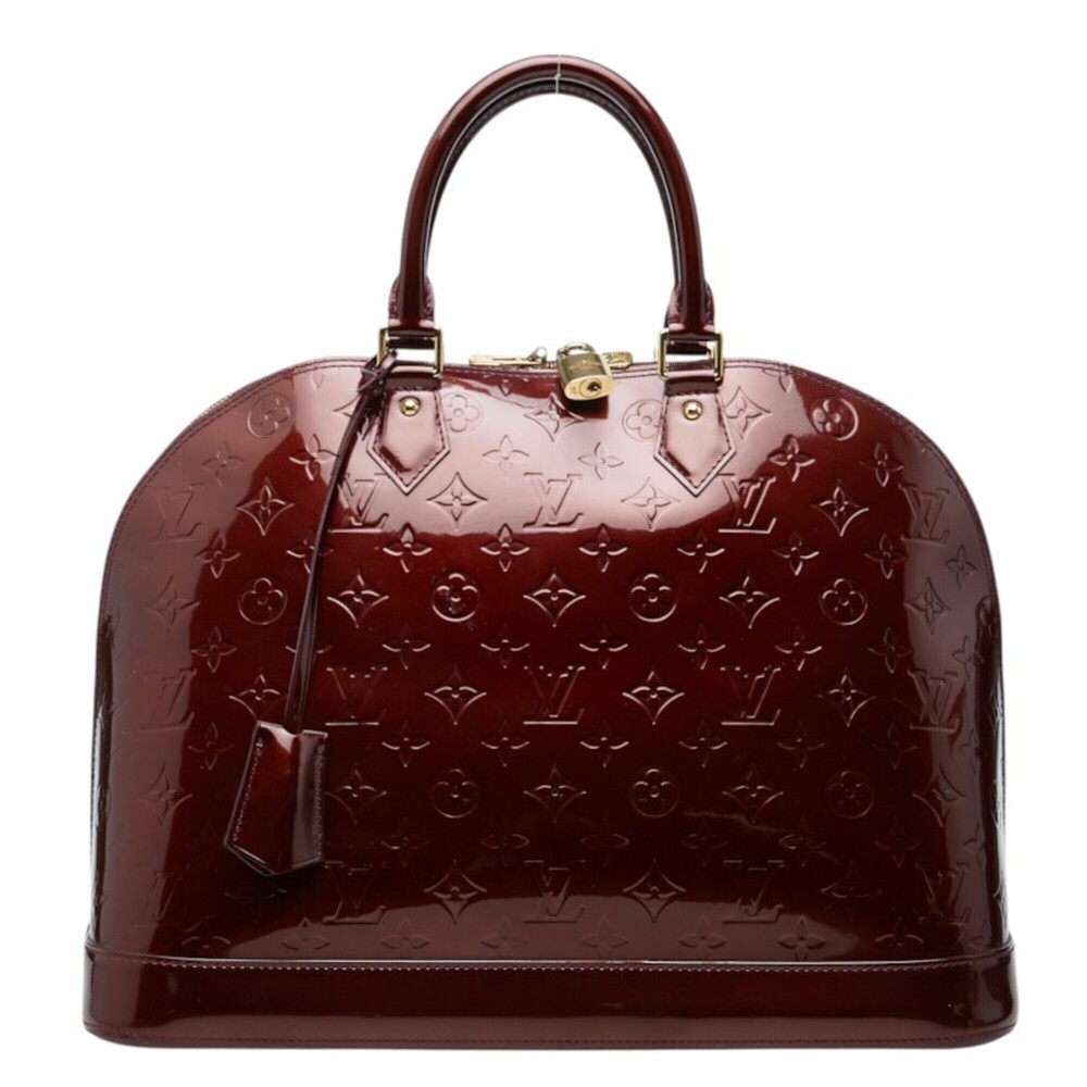 Louis Vuitton Monogram Vernis Alma GM Handbag, M93595 Amarante Enamel, Women'...